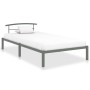 Estructura de cama de metal gris 100x200 cm de vidaXL, Camas y somieres - Ref: Foro24-284663, Precio: 67,29 €, Descuento: %