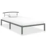 Graues Metallbettgestell 100x200 cm von vidaXL, Betten und Lattenroste - Ref: Foro24-284663, Preis: 66,50 €, Rabatt: %