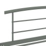 Estructura de cama de metal gris 100x200 cm de vidaXL, Camas y somieres - Ref: Foro24-284663, Precio: 67,29 €, Descuento: %
