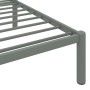 Estructura de cama de metal gris 100x200 cm de vidaXL, Camas y somieres - Ref: Foro24-284663, Precio: 67,29 €, Descuento: %