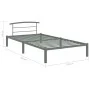 Graues Metallbettgestell 100x200 cm von vidaXL, Betten und Lattenroste - Ref: Foro24-284663, Preis: 66,50 €, Rabatt: %