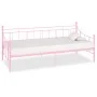 Estructura de cama de metal rosa 90x200 cm de vidaXL, Camas y somieres - Ref: Foro24-284671, Precio: 94,32 €, Descuento: %