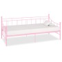 Pink metal bed frame 90x200 cm by vidaXL, Beds and slatted bases - Ref: Foro24-284671, Price: 93,63 €, Discount: %