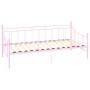 Pink metal bed frame 90x200 cm by vidaXL, Beds and slatted bases - Ref: Foro24-284671, Price: 93,63 €, Discount: %