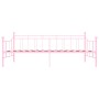 Pink metal bed frame 90x200 cm by vidaXL, Beds and slatted bases - Ref: Foro24-284671, Price: 93,63 €, Discount: %