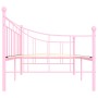 Pink metal bed frame 90x200 cm by vidaXL, Beds and slatted bases - Ref: Foro24-284671, Price: 93,63 €, Discount: %