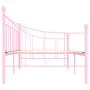 Rosa Metallbettgestell 90x200 cm von vidaXL, Betten und Lattenroste - Ref: Foro24-284671, Preis: 94,32 €, Rabatt: %