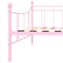 Pink metal bed frame 90x200 cm by vidaXL, Beds and slatted bases - Ref: Foro24-284671, Price: 93,63 €, Discount: %