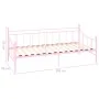 Estructura de cama de metal rosa 90x200 cm de vidaXL, Camas y somieres - Ref: Foro24-284671, Precio: 94,32 €, Descuento: %