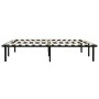 Estructura de cama de metal negro 180x200 cm