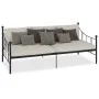Black metal bed frame 90x200 cm by vidaXL, Beds and slatted bases - Ref: Foro24-284669, Price: 127,91 €, Discount: %