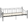 Estructura de cama de metal negro 90x200 cm de vidaXL, Camas y somieres - Ref: Foro24-284669, Precio: 128,01 €, Descuento: %
