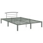 Estructura de cama de metal gris 140x200 cm de vidaXL, Camas y somieres - Ref: Foro24-284665, Precio: 90,52 €, Descuento: %