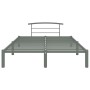 Estructura de cama de metal gris 140x200 cm de vidaXL, Camas y somieres - Ref: Foro24-284665, Precio: 90,52 €, Descuento: %