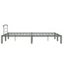 Estructura de cama de metal gris 140x200 cm de vidaXL, Camas y somieres - Ref: Foro24-284665, Precio: 90,52 €, Descuento: %