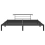 Estructura de cama de metal negro 200x200 cm de vidaXL, Camas y somieres - Ref: Foro24-284705, Precio: 95,72 €, Descuento: %