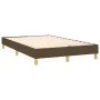Box spring bed with mattress and LED dark brown fabric 120x200 cm by vidaXL, Beds and slatted bases - Ref: Foro24-3133544, Pr...