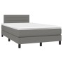 Boxspringbett mit Matratze und dunkelgrauem LED-Stoff 120x200 cm von vidaXL, Betten und Lattenroste - Ref: Foro24-3133222, Pr...