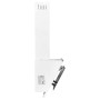 Stainless steel extractor hood white tempered glass 60cm by vidaXL, Extractors - Ref: Foro24-51663, Price: 166,08 €, Discount: %