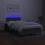 Boxspringbett mit Matratze und dunkelgrauem LED-Stoff 120x200 cm von vidaXL, Betten und Lattenroste - Ref: Foro24-3133302, Pr...