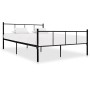 Estructura de cama de metal negro 140x200 cm de vidaXL, Camas y somieres - Ref: Foro24-284639, Precio: 138,53 €, Descuento: %