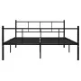 Schwarzer Metallbettrahmen 140x200 cm von vidaXL, Betten und Lattenroste - Ref: Foro24-284639, Preis: 136,14 €, Rabatt: %