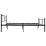 Estructura de cama de metal negro 140x200 cm de vidaXL, Camas y somieres - Ref: Foro24-284639, Precio: 138,53 €, Descuento: %