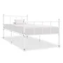 Estructura de cama de metal blanco 90x200 cm de vidaXL, Camas y somieres - Ref: Foro24-284629, Precio: 72,08 €, Descuento: %