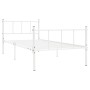 Bettgestell aus weißem Metall, 90 x 200 cm von vidaXL, Betten und Lattenroste - Ref: Foro24-284629, Preis: 73,12 €, Rabatt: %