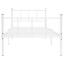 Bettgestell aus weißem Metall, 90 x 200 cm von vidaXL, Betten und Lattenroste - Ref: Foro24-284629, Preis: 73,12 €, Rabatt: %