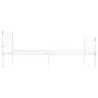 Estructura de cama de metal blanco 90x200 cm de vidaXL, Camas y somieres - Ref: Foro24-284629, Precio: 72,08 €, Descuento: %