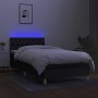 Boxspringbett mit LED-Matratze Stoff schwarz 90x200 cm von vidaXL, Betten und Lattenroste - Ref: Foro24-3133927, Preis: 298,3...