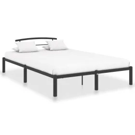 Estructura de cama de metal negro 160x200 cm de vidaXL, Camas y somieres - Ref: Foro24-284660, Precio: 102,63 €, Descuento: %