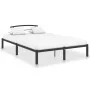 Estructura de cama de metal negro 160x200 cm de vidaXL, Camas y somieres - Ref: Foro24-284660, Precio: 102,41 €, Descuento: %