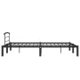Estructura de cama de metal negro 160x200 cm de vidaXL, Camas y somieres - Ref: Foro24-284660, Precio: 102,41 €, Descuento: %