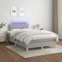Boxspringbett mit Stoffmatratze und hellgrauer LED 120x200 cm von vidaXL, Betten und Lattenroste - Ref: Foro24-3133941, Preis...