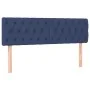 Box spring bed with mattress and LED blue fabric 160x200 cm by vidaXL, Beds and slatted bases - Ref: Foro24-3133971, Price: 5...