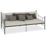 Gray metal bed frame 90x200 cm by vidaXL, Beds and slatted bases - Ref: Foro24-284670, Price: 103,62 €, Discount: %