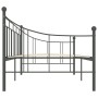 Gray metal bed frame 90x200 cm by vidaXL, Beds and slatted bases - Ref: Foro24-284670, Price: 103,62 €, Discount: %
