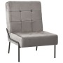 Silla de relajación de terciopelo gris claro 65x79x87 cm en Sillas | Comprar online en Foro24