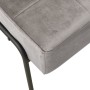 Silla de relajación de terciopelo gris claro 65x79x87 cm en Sillas | Comprar online en Foro24