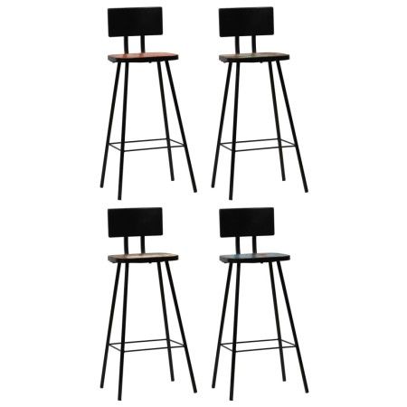 Küchenhocker 4 Stück aus massivem recyceltem Holz von vidaXL, Küchenhocker - Ref: Foro24-245393, Preis: 257,25 €, Rabatt: %