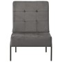 Silla de relajación de terciopelo gris oscuro 65x79x87 cm