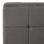 Silla de relajación de terciopelo gris oscuro 65x79x87 cm