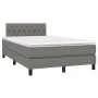Boxspringbett mit Matratze und dunkelgrauem LED-Stoff 120x200 cm von vidaXL, Betten und Lattenroste - Ref: Foro24-3133382, Pr...