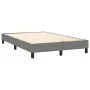 Boxspringbett mit Matratze und dunkelgrauem LED-Stoff 120x200 cm von vidaXL, Betten und Lattenroste - Ref: Foro24-3133382, Pr...