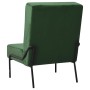Silla de relajación de terciopelo verde oscuro 65x79x87 cm