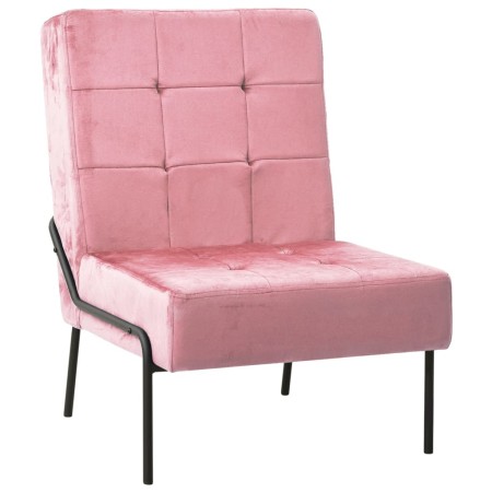 Silla de relajación de terciopelo rosa 65x79x87 cm en Sillas | Comprar online en Foro24