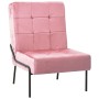 Silla de relajación de terciopelo rosa 65x79x87 cm en Sillas | Comprar online en Foro24
