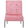 Silla de relajación de terciopelo rosa 65x79x87 cm en Sillas | Comprar online en Foro24